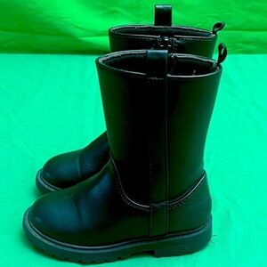 Old Navy Toddler Black Leather Boots